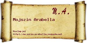 Mojszin Arabella névjegykártya